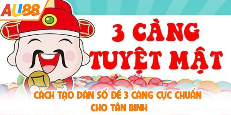 Cách tạo dàn số đề 3 càng cực chuẩn cho tân binh